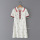 New Bee Pattern Embroidered Short Sleeve Knitted Lapel